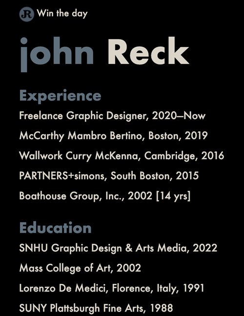 john reck identity
